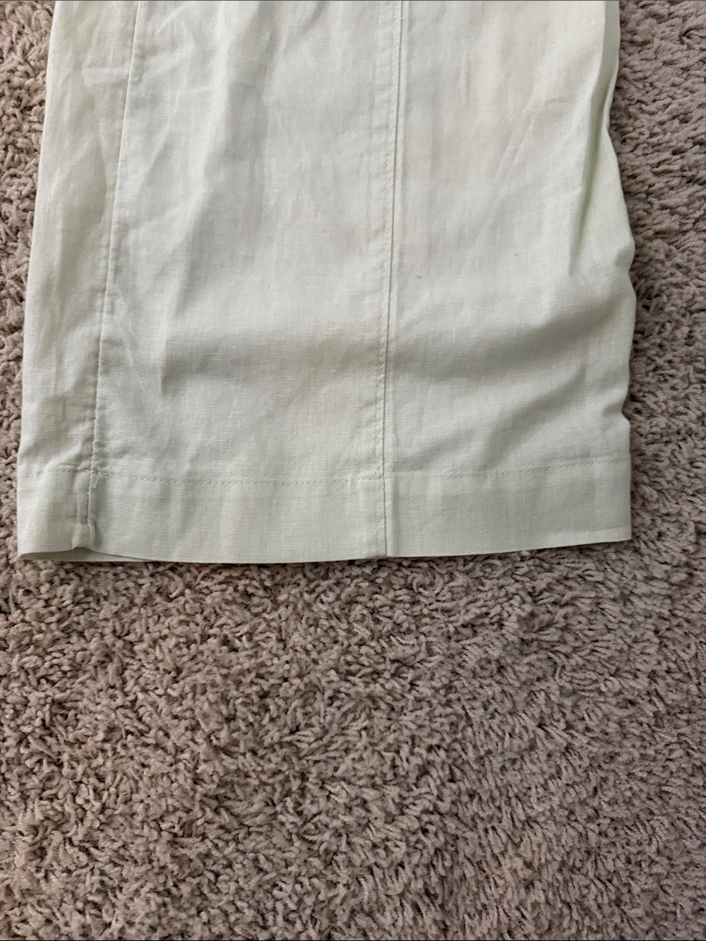 LOFT Linen Cotton Pull On Wide Leg Pants - Fog Green - 2 regular - NWT - Picture 2 of 6
